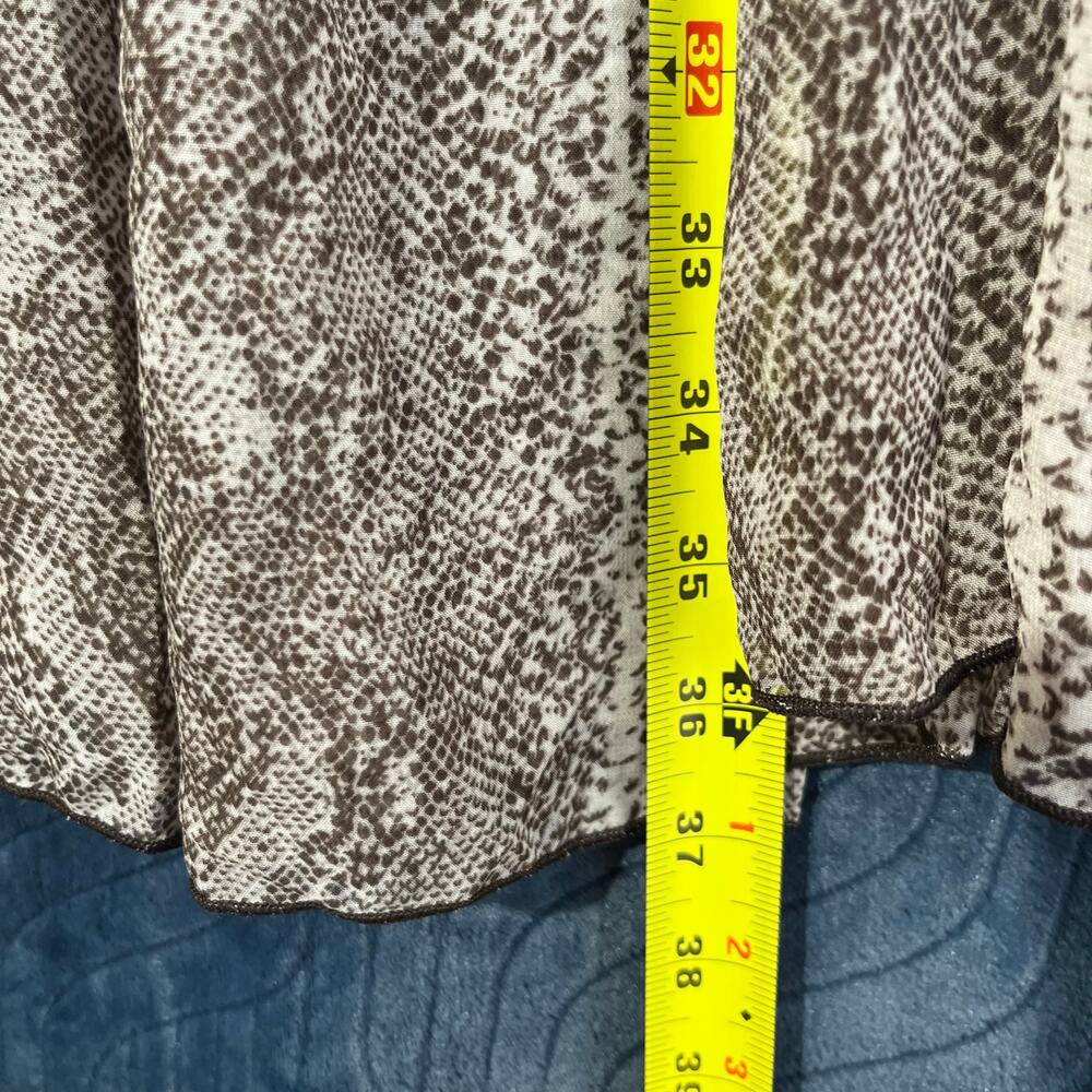 BEBE Python Print Ruffled Maxi Skirt Casual‎ Woma… - image 4